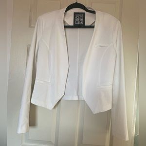 Nollie White Knit Blazer, Sise L
